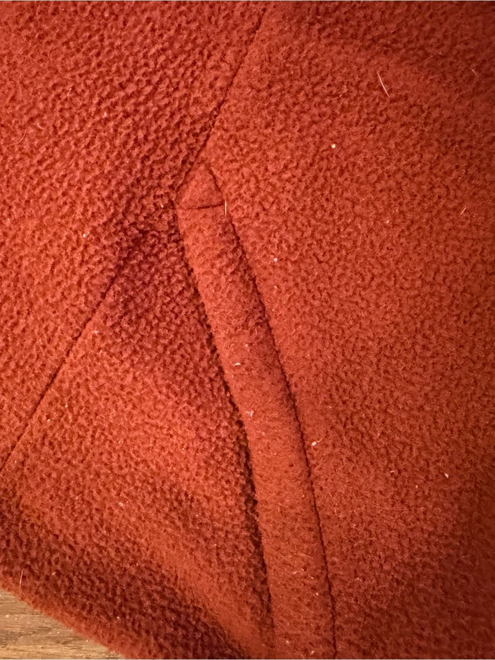The North Face Rust Orange & Navy Fleece Pullover Hoodie